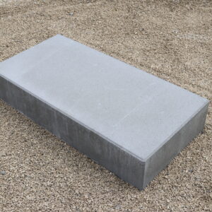 Betonblockstufen, grau, glatt