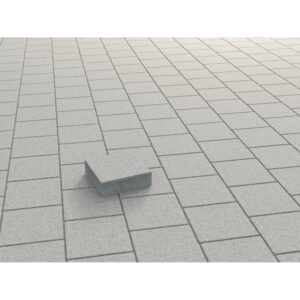 Beton Pflastersteine, grau, glatt